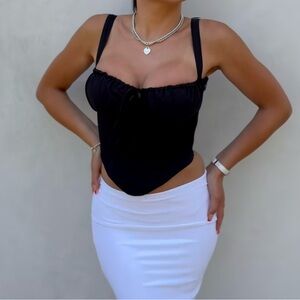 Midi White Skirt~ size: S (brand new)